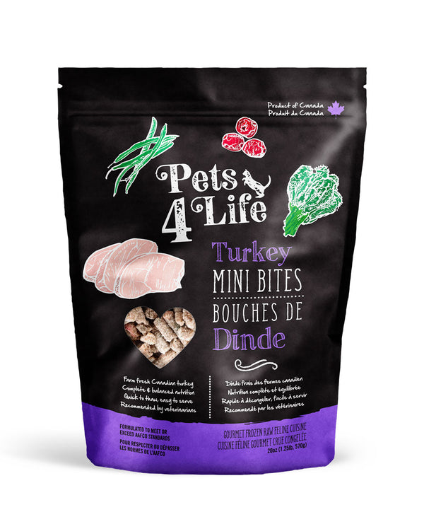 Pets 4 Life Feline Turkey Raw Cat & Ferret Food