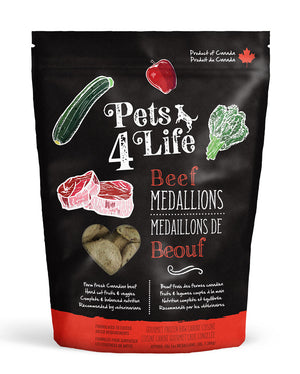 Pets 4 Life Canine Beef Medallions Raw Dog Food