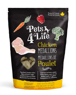 Pets 4 Life Canine Chicken Medallions Raw Dog Food