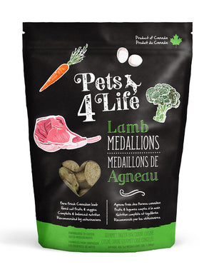 Pets 4 Life Canine Lamb Medallions Raw Dog Food