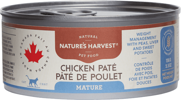 Nature’s Harvest Mature Weight Management Wet Cat Food