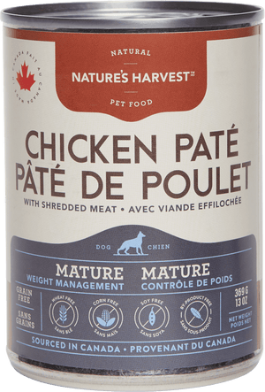 Nature’s Harvest Chicken Pate Mature Lifestyle Wet Dog Food