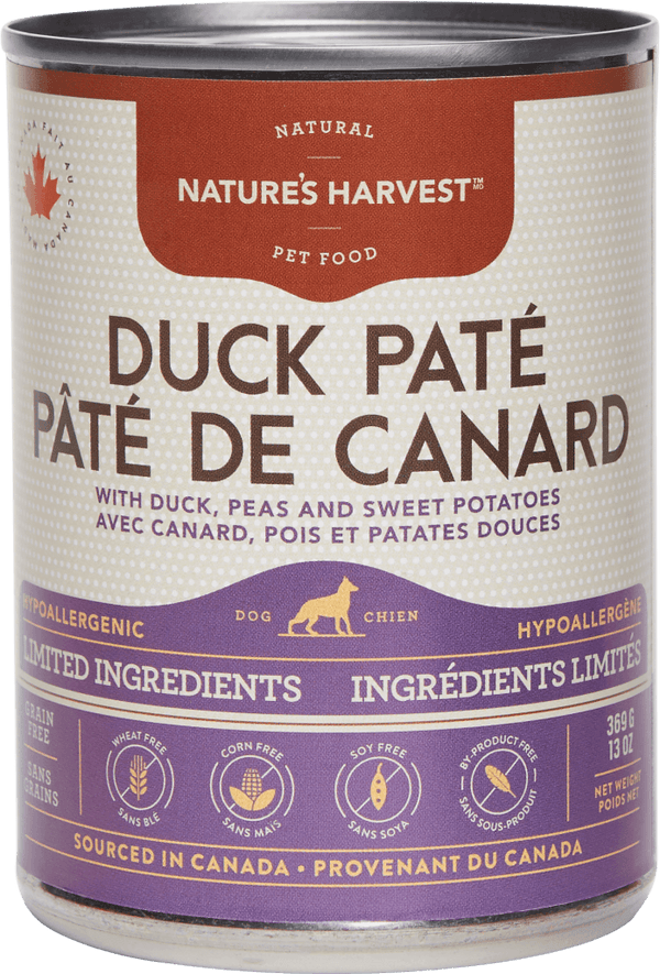 Nature’s Harvest Duck Pate Limited Ingredient Diet Wet Dog Food