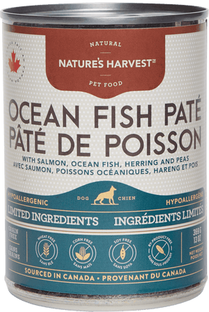 Nature’s Harvest Ocean Fish Pate Limited Ingredient Diet Wet Dog Food