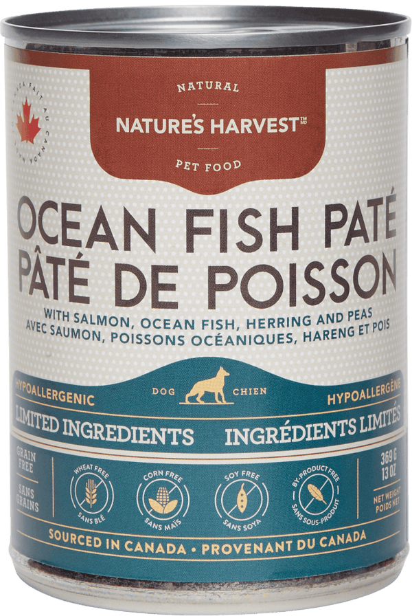 Nature’s Harvest Ocean Fish Pate Limited Ingredient Diet Wet Dog Food