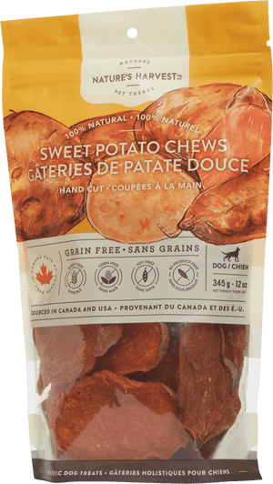 Nature’s Harvest Sweet Potato Chews Grain-Free Dog Treats