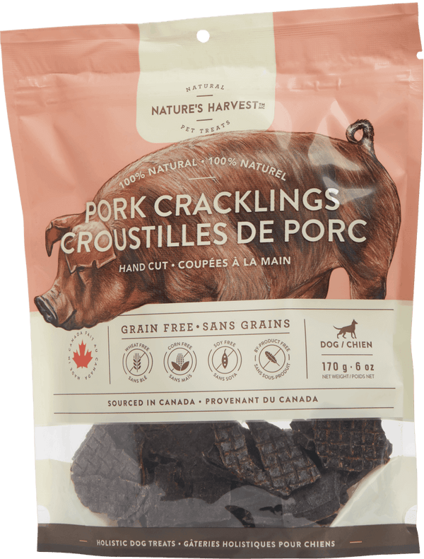 Nature’s Harvest Pork Cracklings Grain-Free Dog Treats