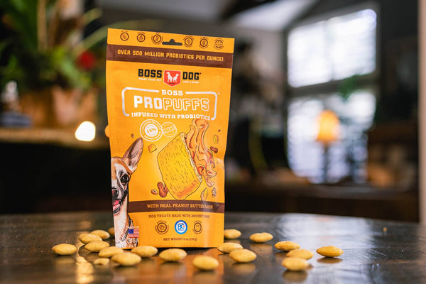 Boss Dog ProPuffs Peanut Butter Flavored Dog Treats, 6-oz