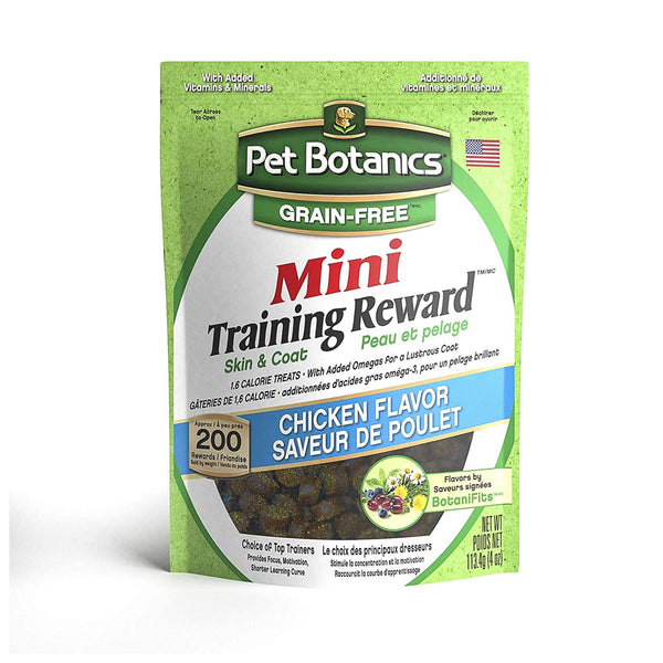 Pet Botanics Mini Training Reward Grain-Free Chicken Flavor Dog Treats