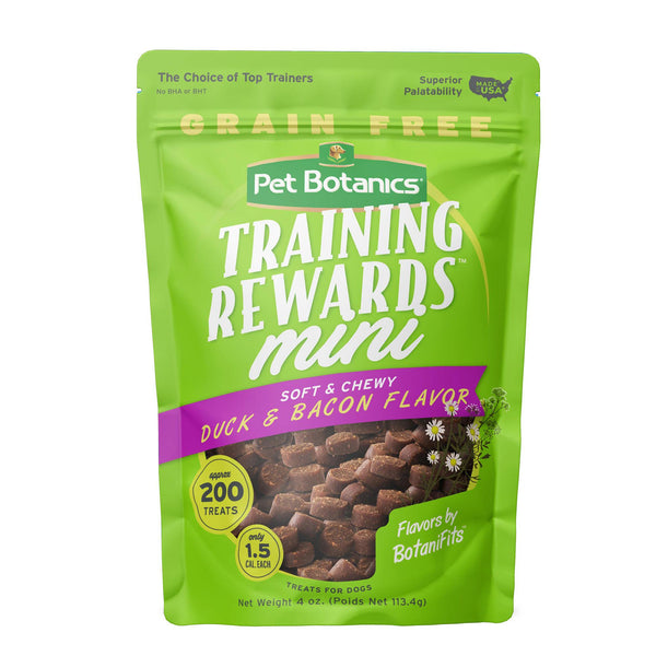 Pet Botanics Mini Training Reward Grain-Free Duck & Bacon Flavor Dog Treats