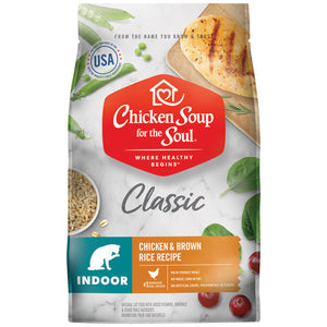 Chicken Soup for the Soul Classic Indoor Chicken & Brown Rice Dry Cat Food