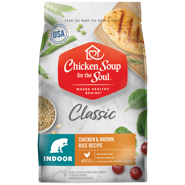 Chicken Soup for the Soul Classic Indoor Chicken & Brown Rice Dry Cat Food