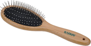 Brosse pour chien avec manche en bambou Safari Wire Pin