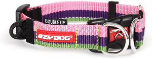 EzyDog Double Up Dog Collar, Bubble Gum