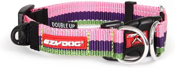 EzyDog Double Up Dog Collar, Bubble Gum