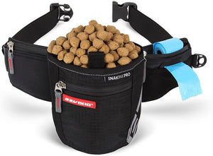EzyDog SnakPak Go Sac à gâteries pour chien, Noir