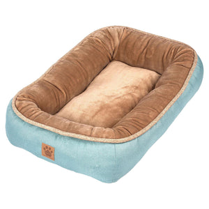 Precision SnooZZy Rustic Elegance Low Bumper Bed, Teal, 28-in