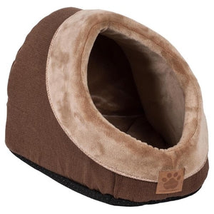 Precision SnooZZy Rustic Elegance Hide & Seek Pet Bed, Brown, 13.5-in x 13-in x 10-in