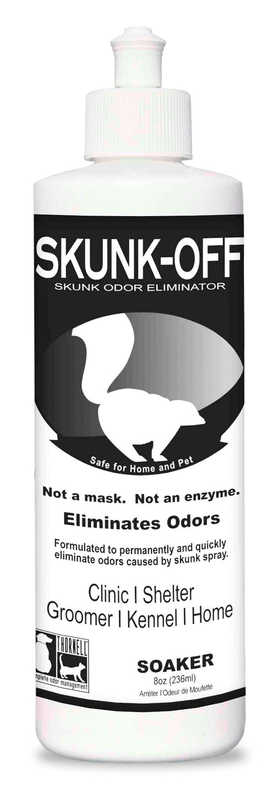 Thornell Skunk-Off Odor Eliminator Dog Soaker Bottle, 8-oz