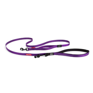 EzyDog Soft Trainer Lite with Traffic Control Handle Dog Leash, Purple