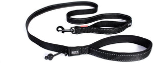 EzyDog Soft Trainer with Traffic Control Handle Dog Leash, Black