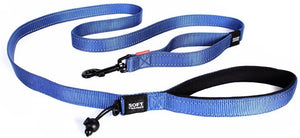 EzyDog Soft Trainer avec poignée de contrôle de la circulation Laisse pour chien, Bleu