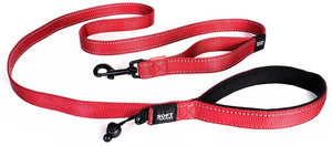 EzyDog Soft Trainer with Traffic Control Handle Dog Leash, Red