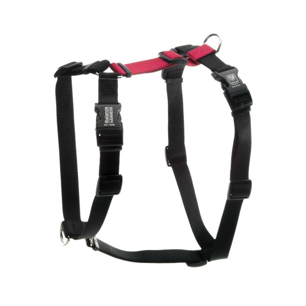 Blue-9 Balance Buckle-Neck Dog Harness, Red