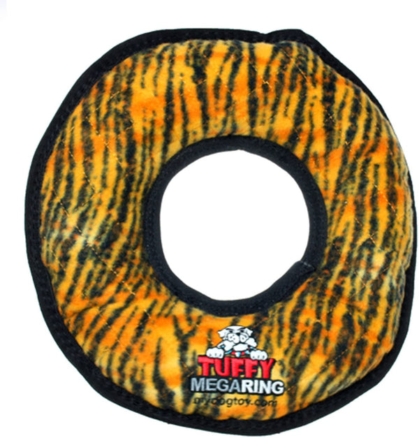 Jouet pour chien Mega Ring de Tuffy, tigre