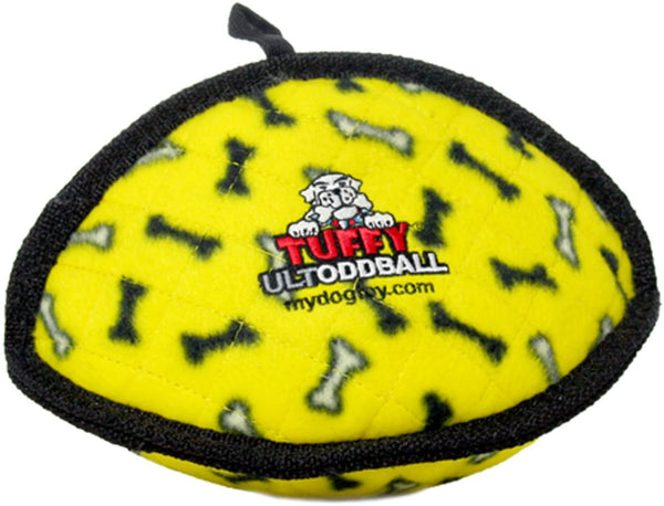 Tuffy Ultimate Odd Ball Dog Toy, Yellow Bone