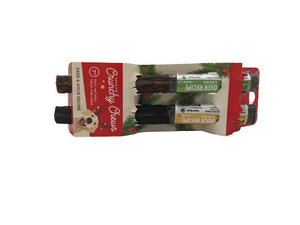Etta Says! Holiday Premium Crunchy Chews Deer & Duck Dog Treats, 7-in, 2-pk