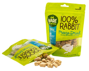 Hare of the Dog Friandises pour chiens 100% Lapin lyophilisé