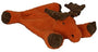 HuggleHounds Durable Tuffut Flatties Moose Dog Toy