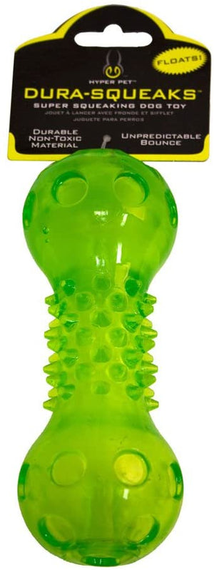 Hyper Pet Dura-Squeaks Barbell Dog Toy