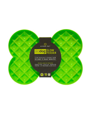 Hyper Pet Slodog Slow Feeder Dog Bowl, Green