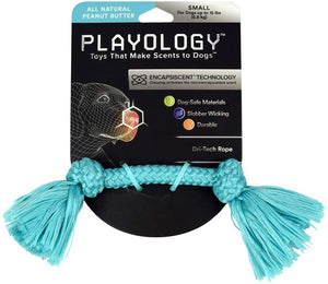 Playology Dri-Tech Rope Peanut Butter Scented Dog Toy