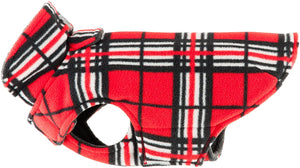 RC Pets Whistler WinterWear V.2.0 Fleece Dog Coat, Red Tartan