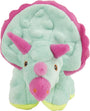 GoDog Jouet pour chien Dinos Mâchoire Protectrice Franges Triceratops, Bleu sarcelle