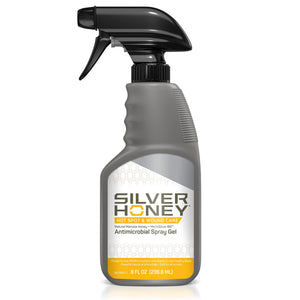 Gel de soin des points chauds et des plaies au miel d'argent, 8 oz