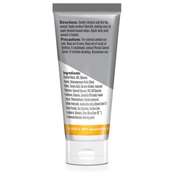 Onguent de réparation rapide des plaies Silver Honey, 2 oz