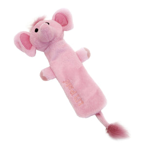 Li'l Pals Plush Crinkle Elephant Dog Toy