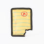 ZippyPaws Jouet chien bloc-notes jaune Z-Stitch
