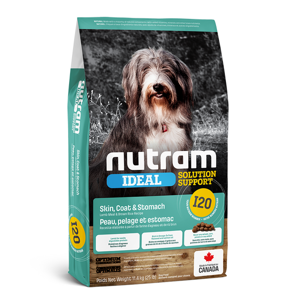 Nutram Ideal I20 Solution Support Skin, Coat & Stomach Dog Food