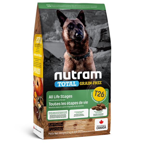 Nutram Total T26 Grain-Free Lamb & Lentils Dog Food