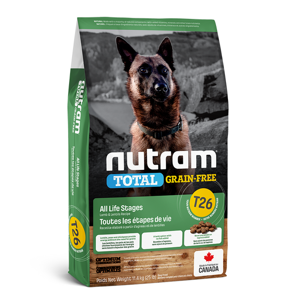 Nutram Total T26 Grain-Free Lamb & Lentils Dog Food