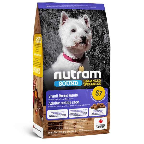 Nutram Sound S7 Balanced Wellness Small Breed Adult Dog Food