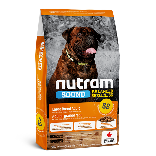 Nutram Sound S8 Balanced Wellness Large Breed Adult Dog Food