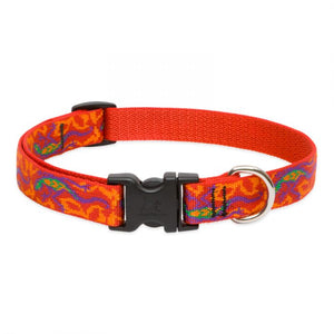 Lupine Pet Original Designs Adjustable Dog Collar, Go Go Gecko