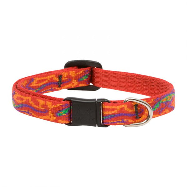 Lupine Pet Original Designs Collier de sécurité pour chats, Go Go Gecko, 1/2 po x 8-12 po