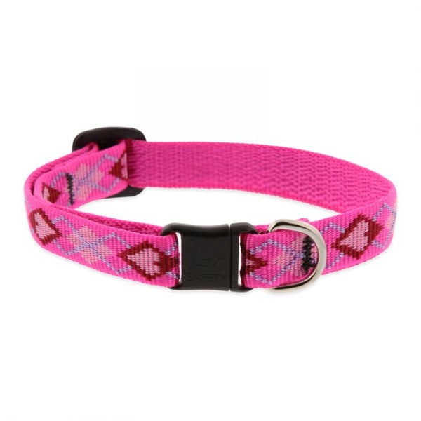Lupine Pet Original Designs Safety Collar for Cats, Puppy Love, 1/2-in x 8-12-in